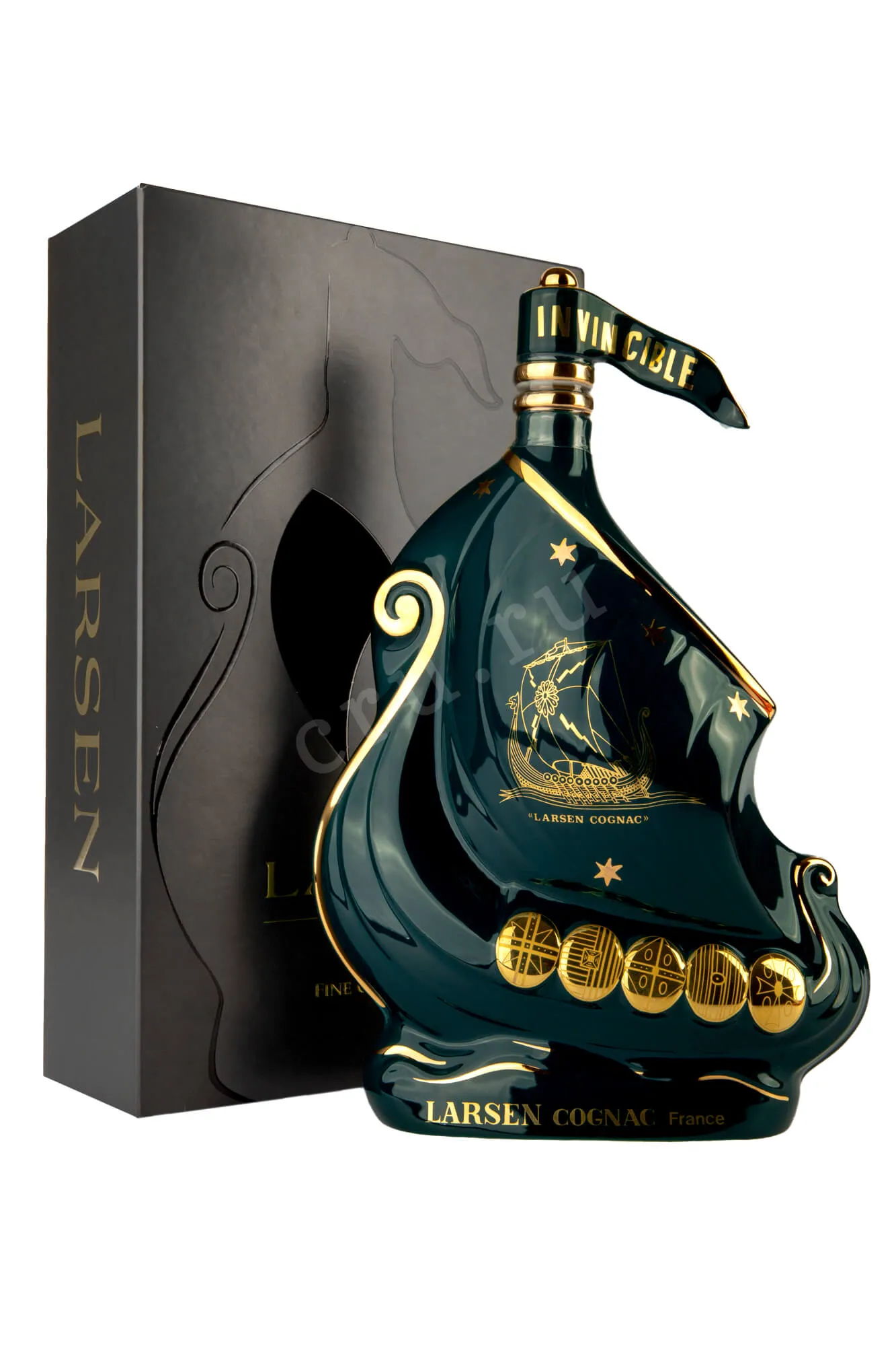 Larsen Cognac Viking Ship Ocean Green 0.7 л купить коньяк Ларсен