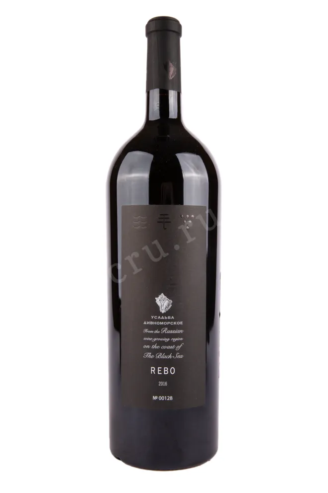 Вино Усадьба Дивноморское Ребо в подарочной упаковке 2016 1.5 л