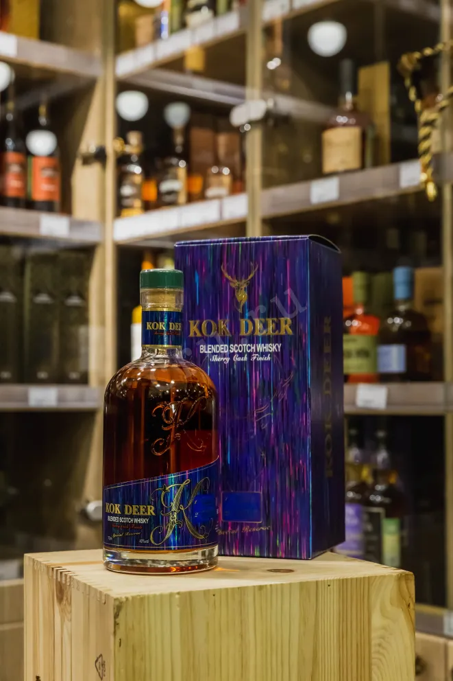 В магазине Крю Профи Kok Deer Blended Scotch Whisky Sherry Cask Finish in gift box 0.7 л