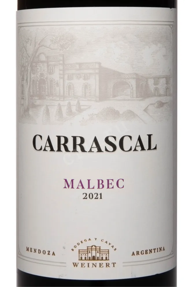 Этикетка Carrascal Malbec 2021 0.75 л