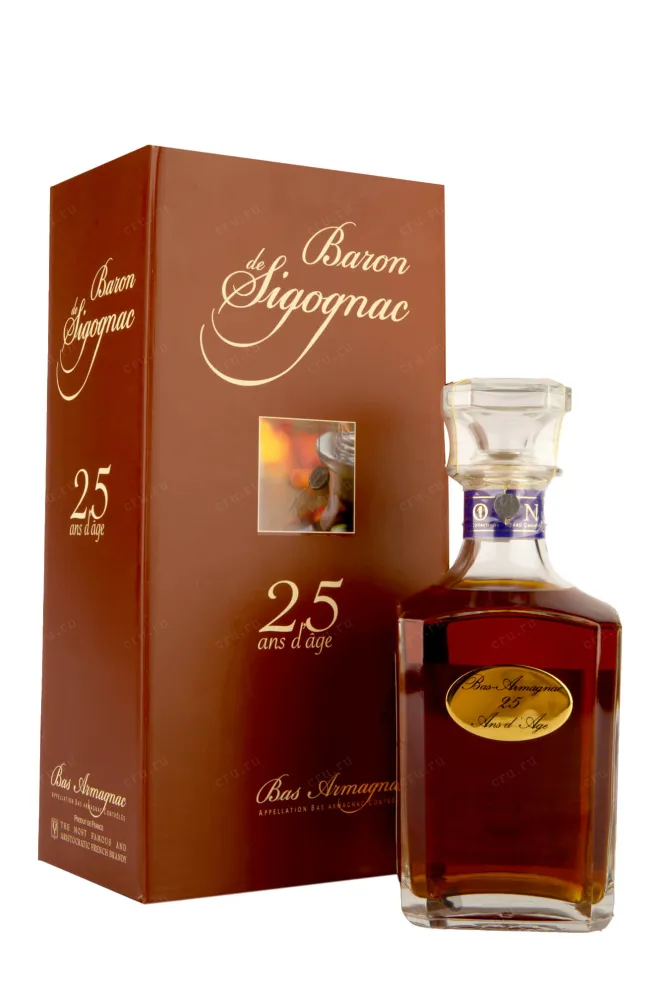 Арманьяк Baron de Sigognac Carafe 25 ans  0.7 л