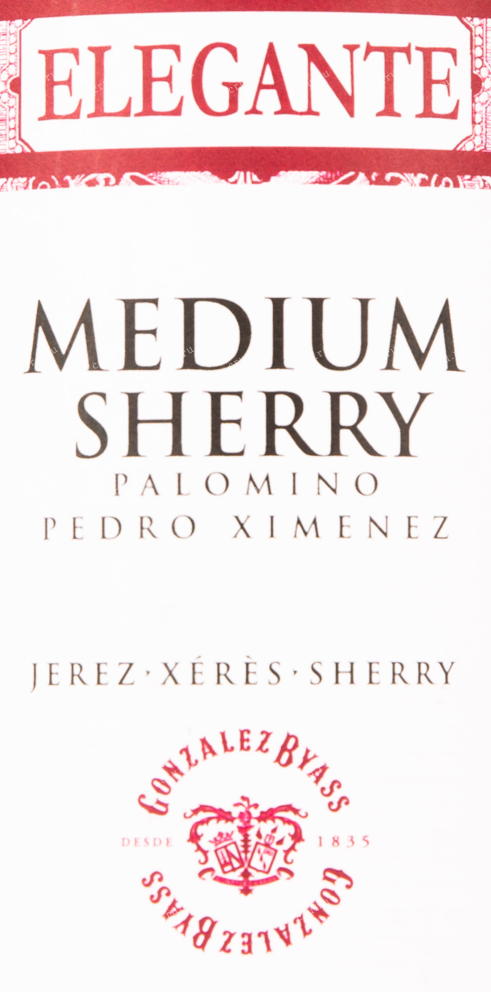Херес Gonzalez Byass Elegante Palomino-Pedro Ximenez Jerez Medium 2016 0.75 л