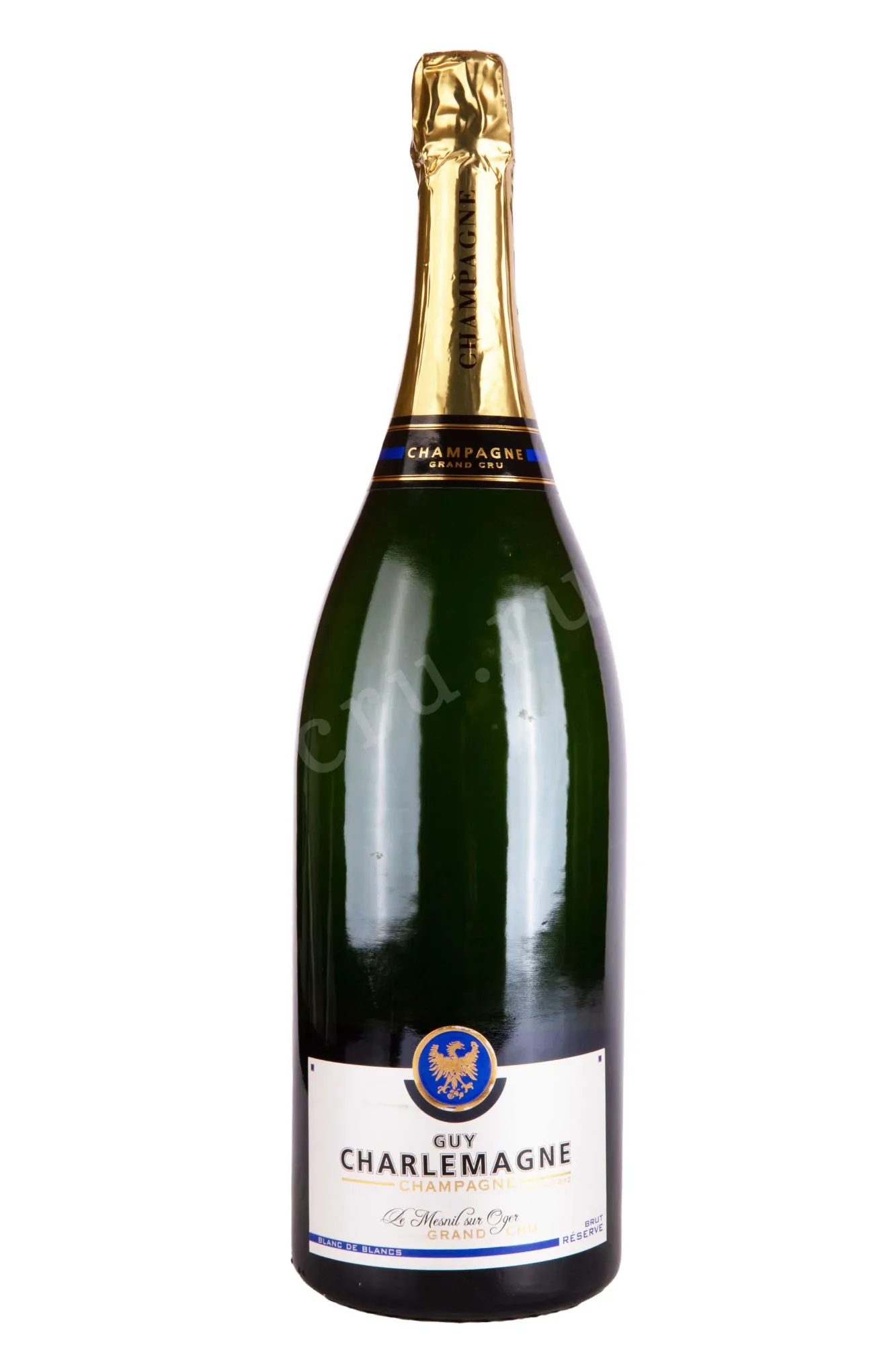 Фото — Шампанское Guy Charlemagne Reserve Blanc de Blancs Le Mesnil sur Oger 2012 3 л