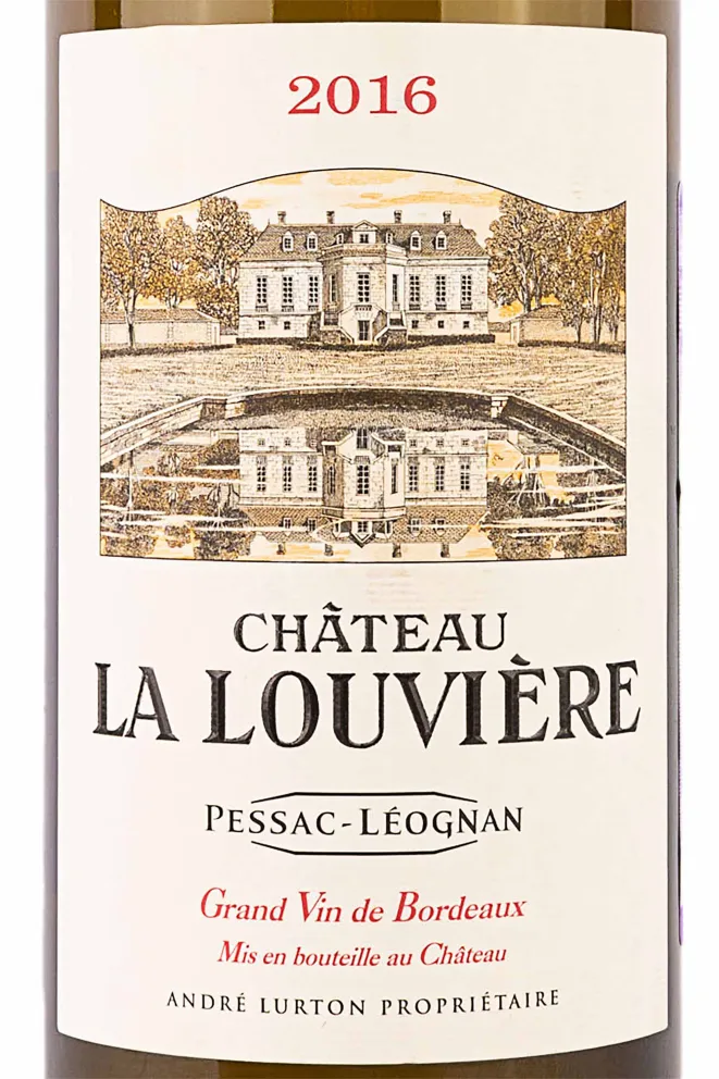 Этикетка Andre Lurton Chateau La Louviere 2016 0.75 л