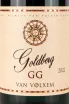 Этикетка Van Volxem Goldberg GG Riesling 2022 0.75 л