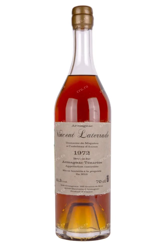 Арманьяк Vincent Laterrade AOC Armagnac Tenareze brut de fut 1972 0.7 л