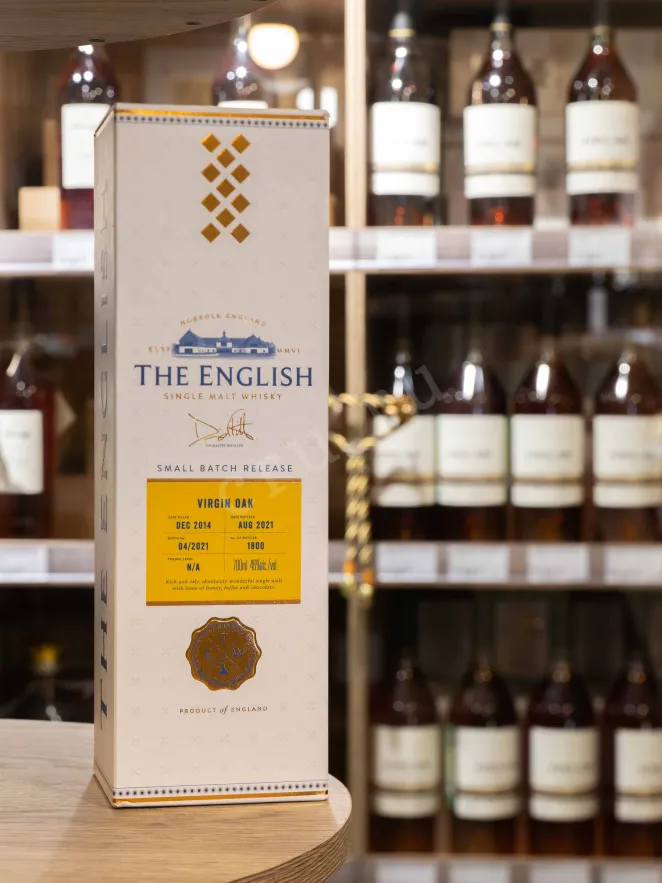 В магазине Крю Профи English Whisky Small Batch Release Virgin Oak gift box 0.7 л