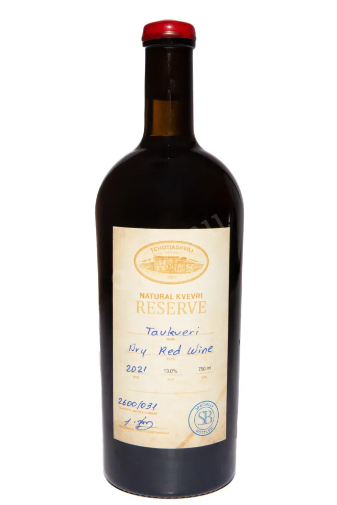 Вино Tchotiashvili Tavkveri Natural Kvevri Reserve 2021 0.75 л