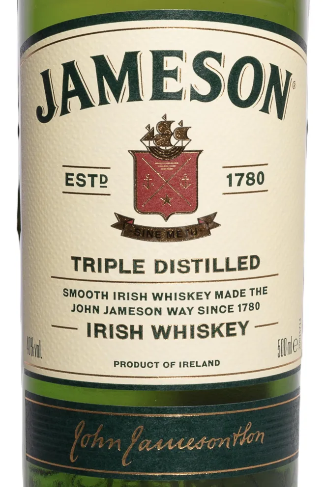 Этикетка Jameson 0.5 л