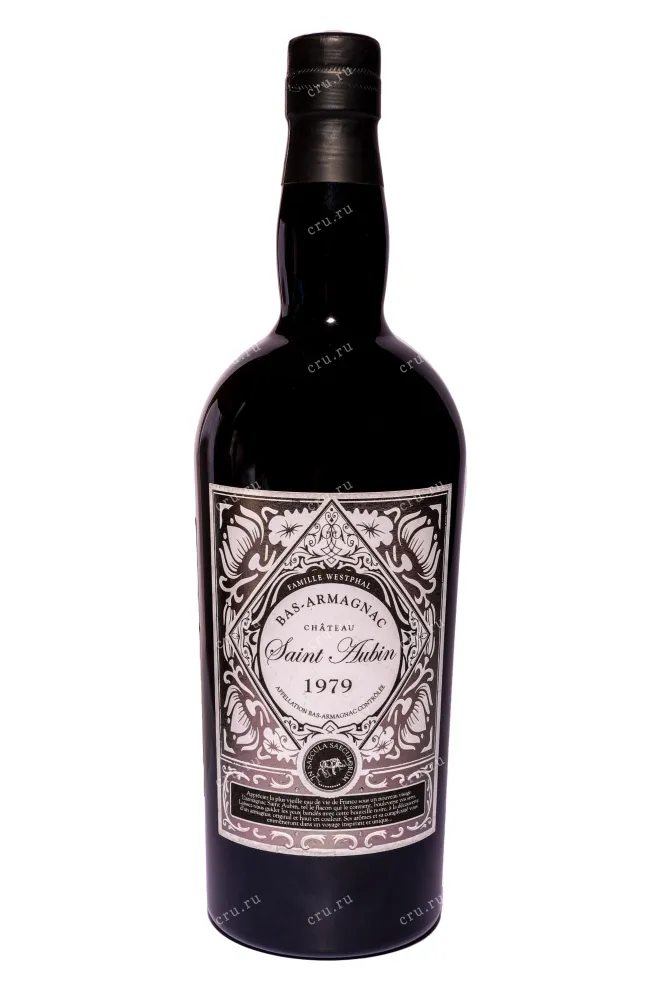 Бутылка Арманьяк Saint Aubin Bas-Armagnac in tube 1979 0.7 л
