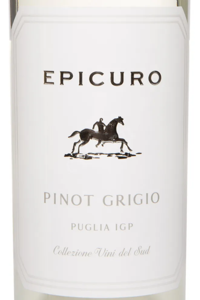 Этикетка Epicuro Pinot Grigio Puglia IGP 2024 0.75 л