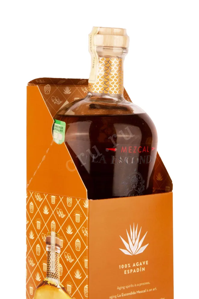 В подарочной коробке Grand Mezcal La Escondida giftbox 0.7 л