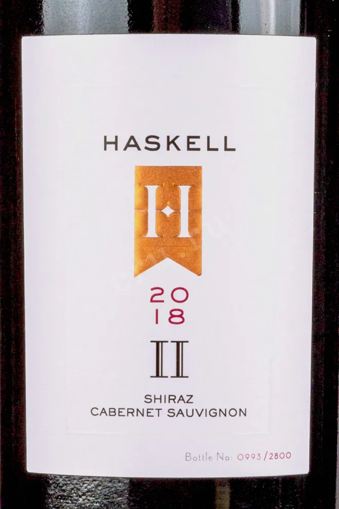 Вино Haskell II 2018 0.75 л
