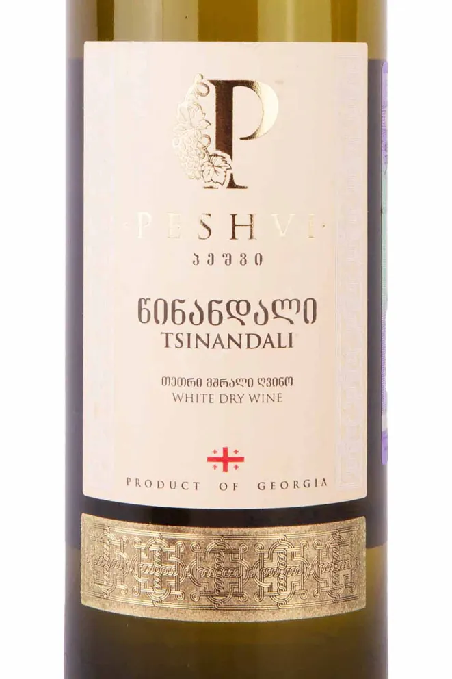 Этикетка Peshvi Tsinandali 2019 0.75 л