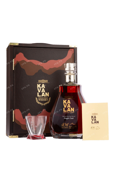 Виски Kavalan 40 Anniversary gift set with glass  1.5 л