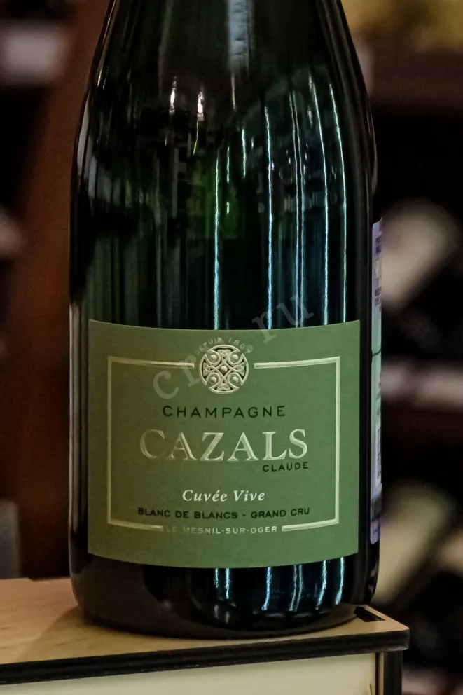 В магазине Крю Профи Cazals Cuvee Vive Blanc de Blancs Grand Cru 2020 0.75 л
