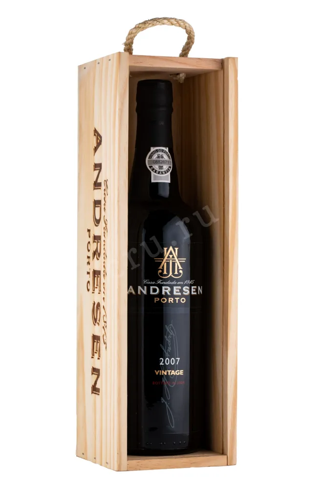 Портвейн Andresen Vintage in wooden box 2007 0.75 л