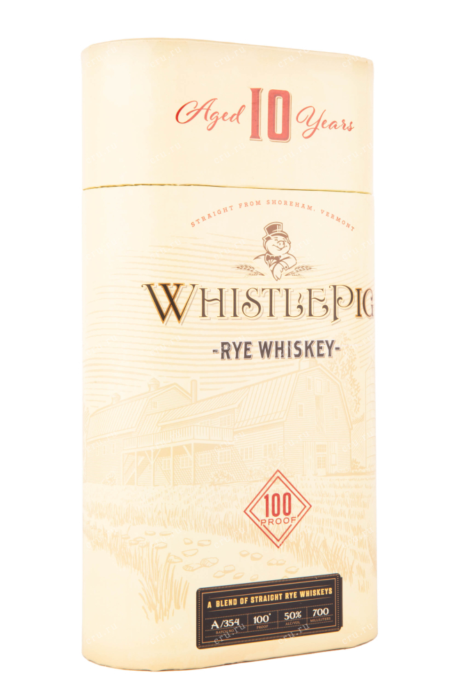 Подарочная коробка виски WhistlePig 10 years 0.7