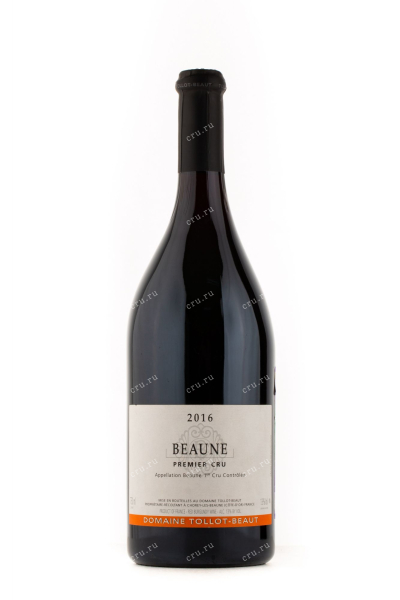 Вино Beaune Premier Cru Domaine Tollot Beaut 2016 0.75 л