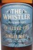 Этикетка The Whistler P.X I Love You in gift box 0.7 л
