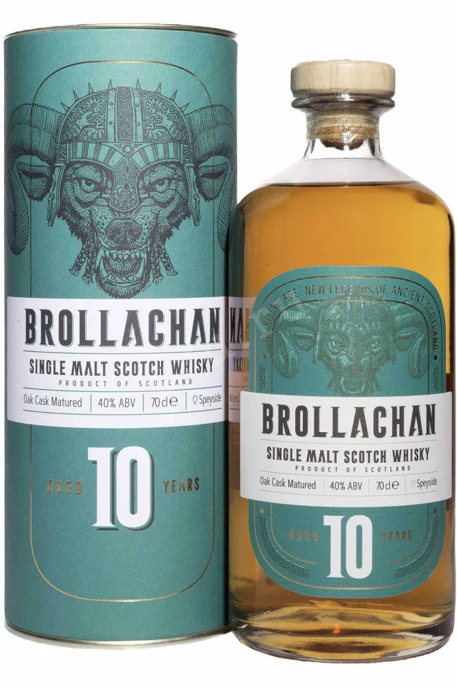 Виски Brollachan 10 Years Old Oak Cask in tube  0.7 л