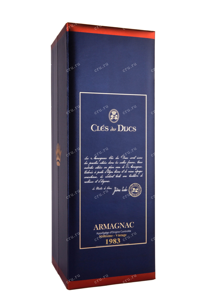 Подарочная упаковка Cles des Ducs Millesime gift box 1983 0.7 л