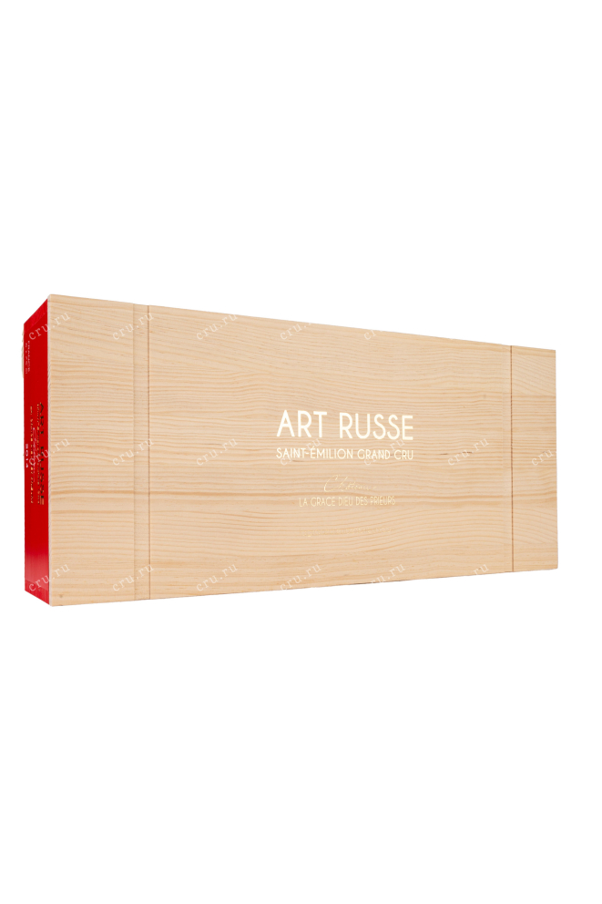 Деревянная коробка Chateau La Grace Dieu des Prieurs Art Russe Saint-Emilion Grand Cru in wooden box  2014 0.75 л