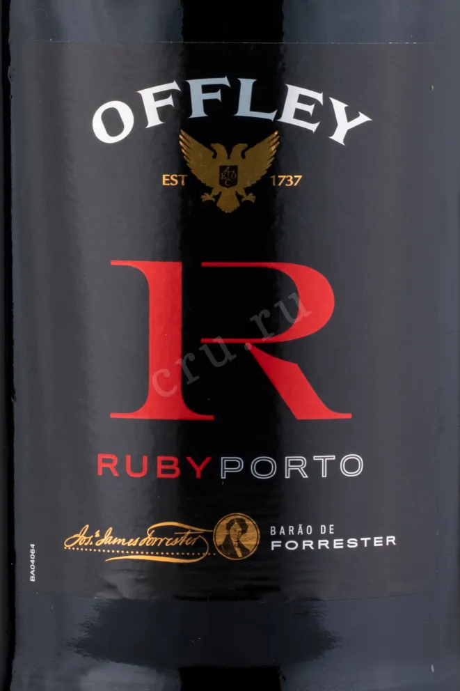 Этикетка портвейна Оффли Руби 0.75 л