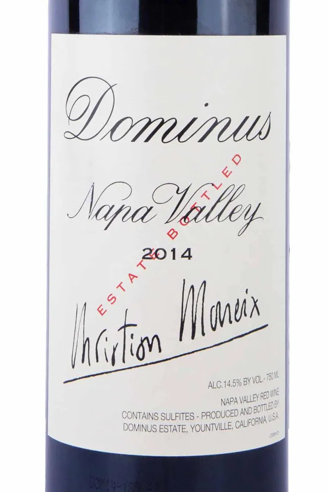 Этикетка Dominus Estate Dominus 2014 0.75 л
