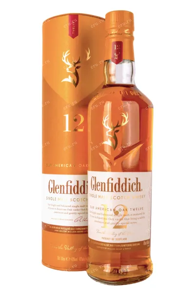 Виски Glenfiddich 12 years old in tube  0.7 л