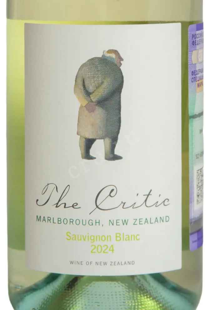 Этикетка The Critic Sauvignon Blanc 2024 0.75 л