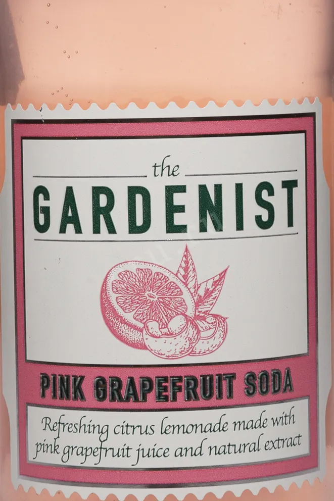 Этикетка The Gardenist Pink Grapefruit 0.2 л