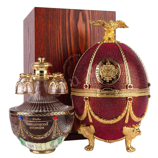 Водка Императорская Коллекция Супер Премиум в деревянной упаковке  0.7 л