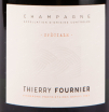 Этикетка игристого вина Thierry Fournier Speciale Brut 0.75 л