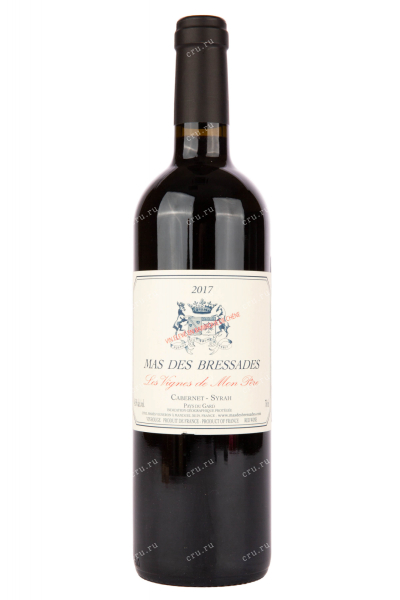 Вино Mas des Bressades Les Vignes de Mon Pere Cabarnet-syrah 2017 0.75 л