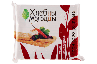Хлебцы Молодцы Гречнево-Ржаные с провитамином А 100 г