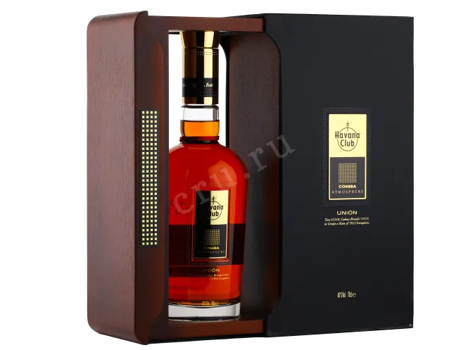 Бутылка рома Гавана Клуб Юнион Коиба Атмосфера 0.7 в подарочной коробке
