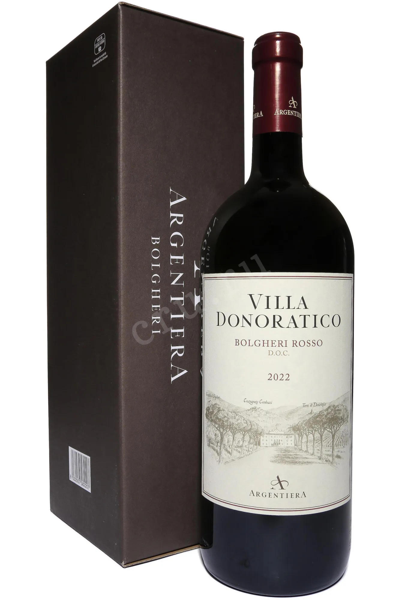 Фото — Вино Argentiera Villa Donoratico Bolgheri Rosso in gift box 2022 1.5 л
