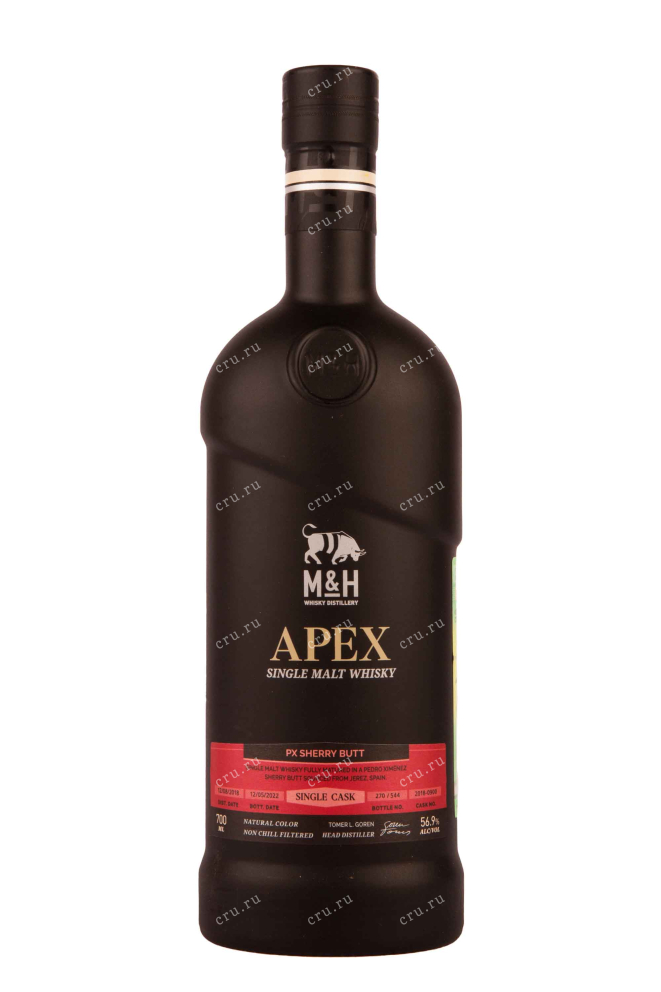 Бутылка M & H Apex Single Cask PX Sherry Butt gift box 0.7 л