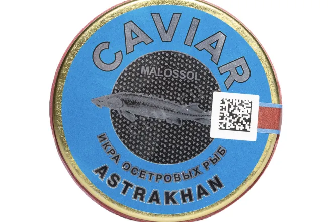 Этикетка Икра Осетровая Зернистая Осетр 125г