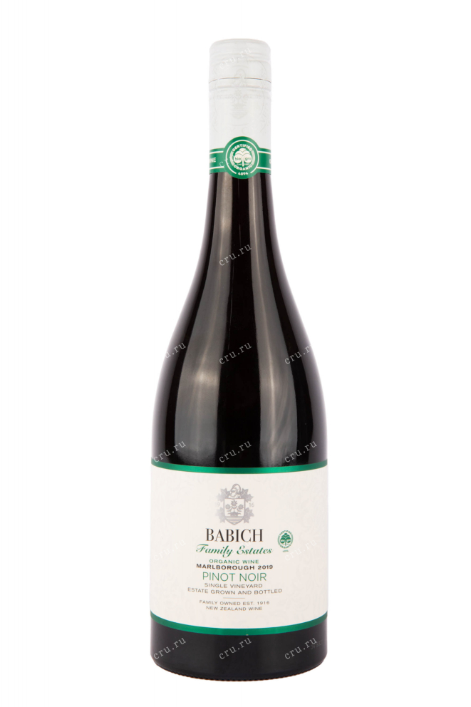Вино Babich Family Estates Headwaters Organic Pinot Noir 2019 0.75 л