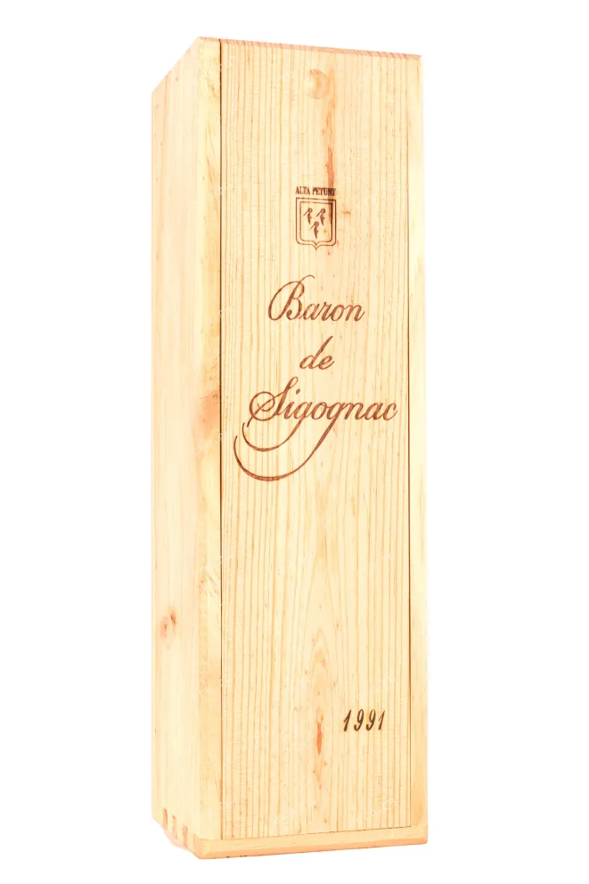 Деревянная коробка Baron de Sigognac wooden box 1991 0.7 л