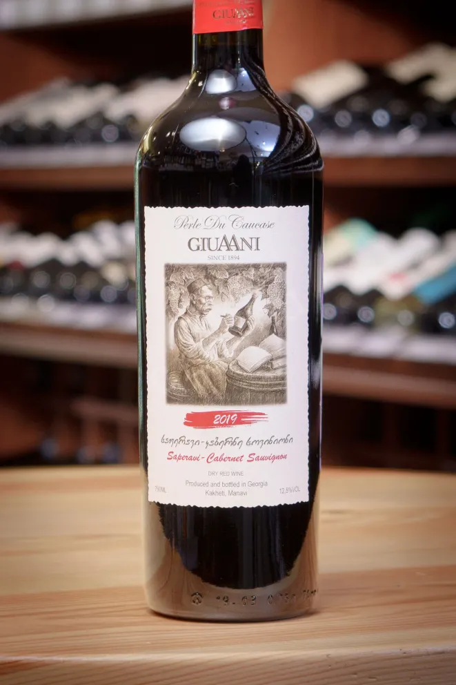 В магазине Крю Профи Giuaani Perle du Caucase Saperavi Cabernet Sauvignon 2019 0.75 л
