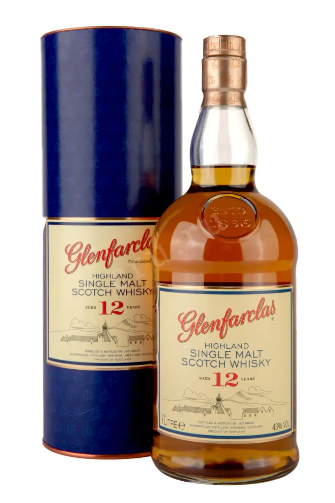 Виски Glenfarclas 12 years  1 л