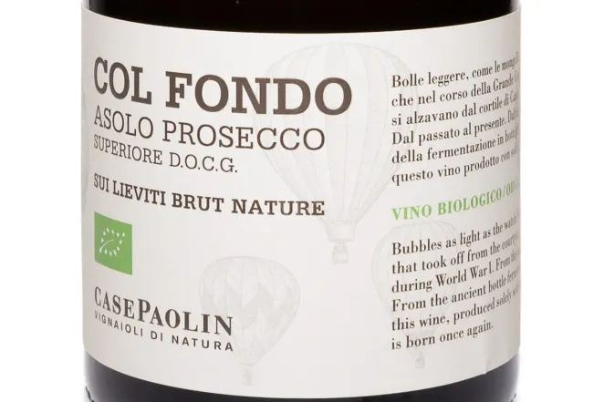 Этикетка Case Paolin Asolo Prosecco Col Fondo 2022 0.75 л