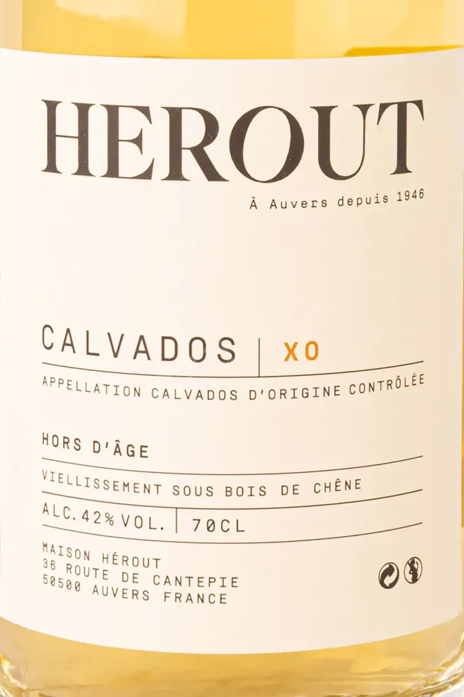 Этикетка Herout XO Hors d'Age 0.7 л