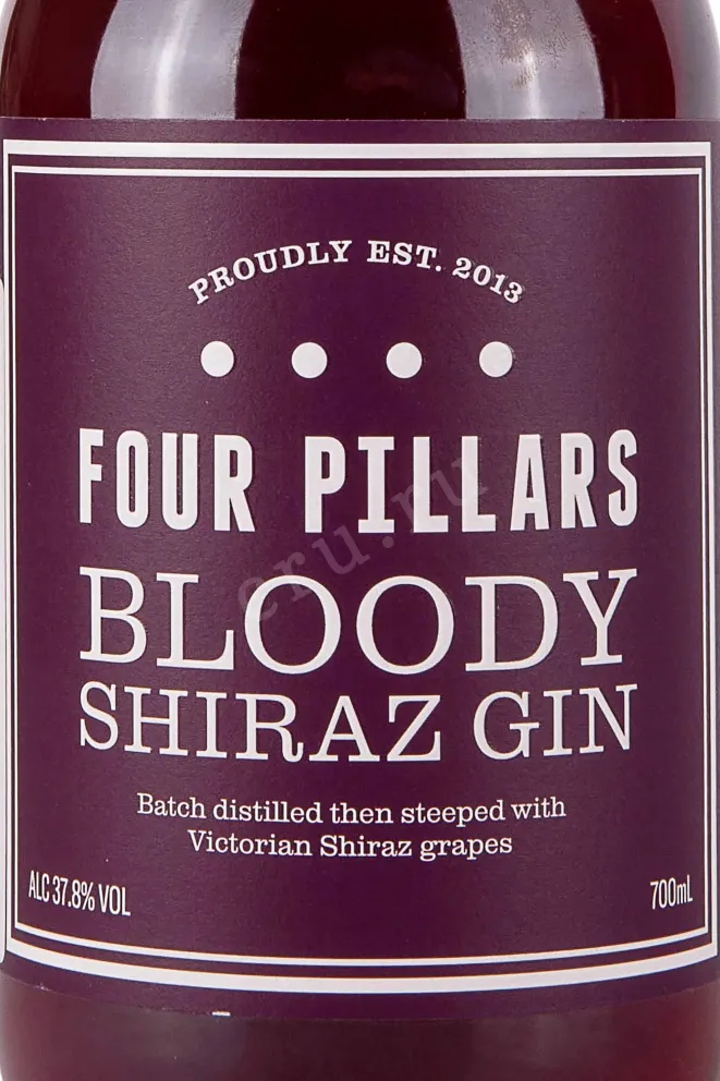 Этикетка Four Pillars Bloody Shiraz 0.7 л