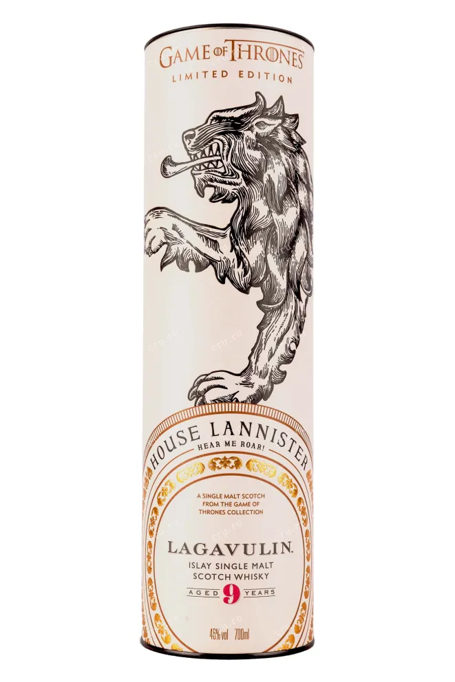 Туба Lagavulin 9 years Game of Thrones House Lannister in tube 0.7 л