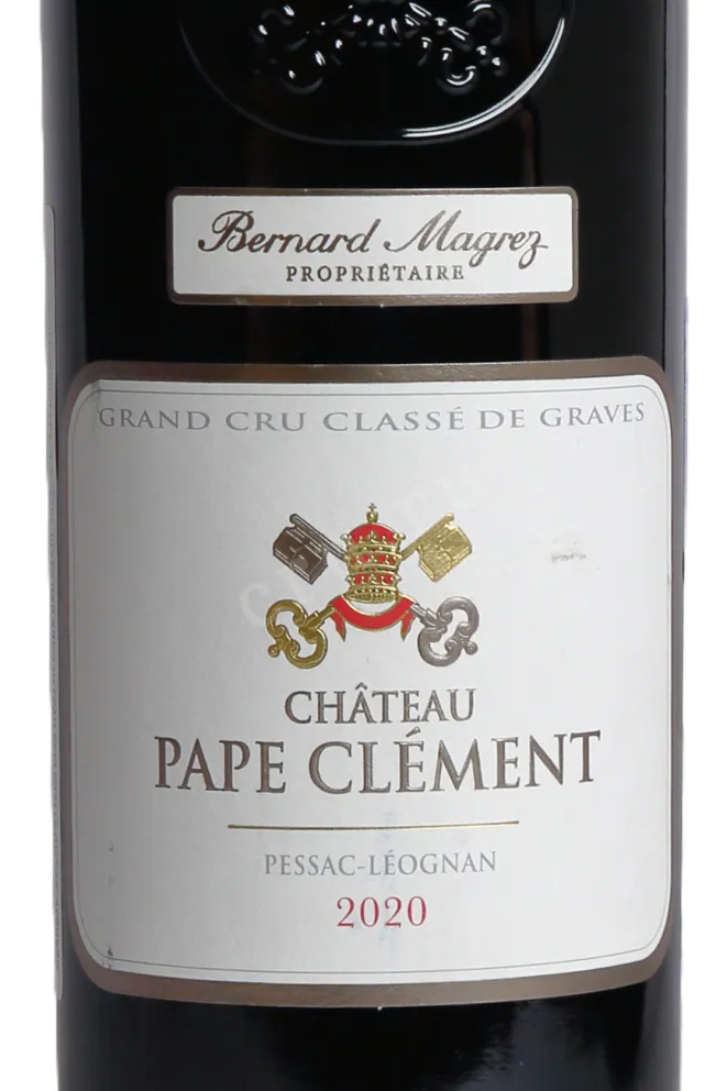 Этикетка Chateau Pape Clement Grand Cru Classe Pessac-Leognan 2020 0.75 л