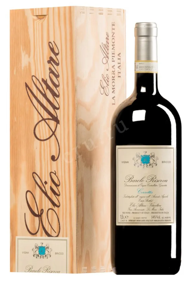 Вино Elio Altare Cerretta Vigna Bricco Riserva Barolo in wooden box 2017 1.5 л